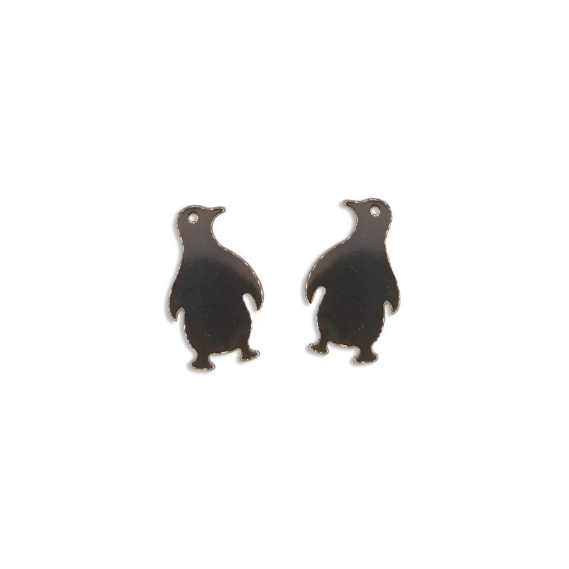 pendientes solidarios en forma de pingüinos